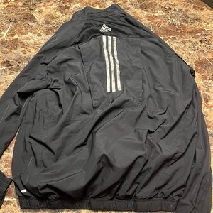 Adidas Jacket Adult M Black Climaproof Full Zip Golf Golfing Golfer Outdoor Men